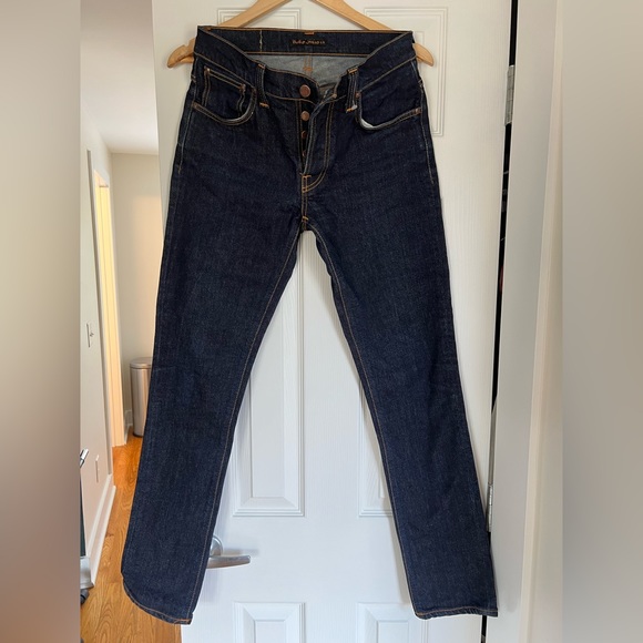 Nudie Blue Denim Jeans Gently Used Sz. 32 / 34 - Picture 3 of 6